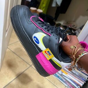 Fucshia and Velcrow Air force 1 💕💕